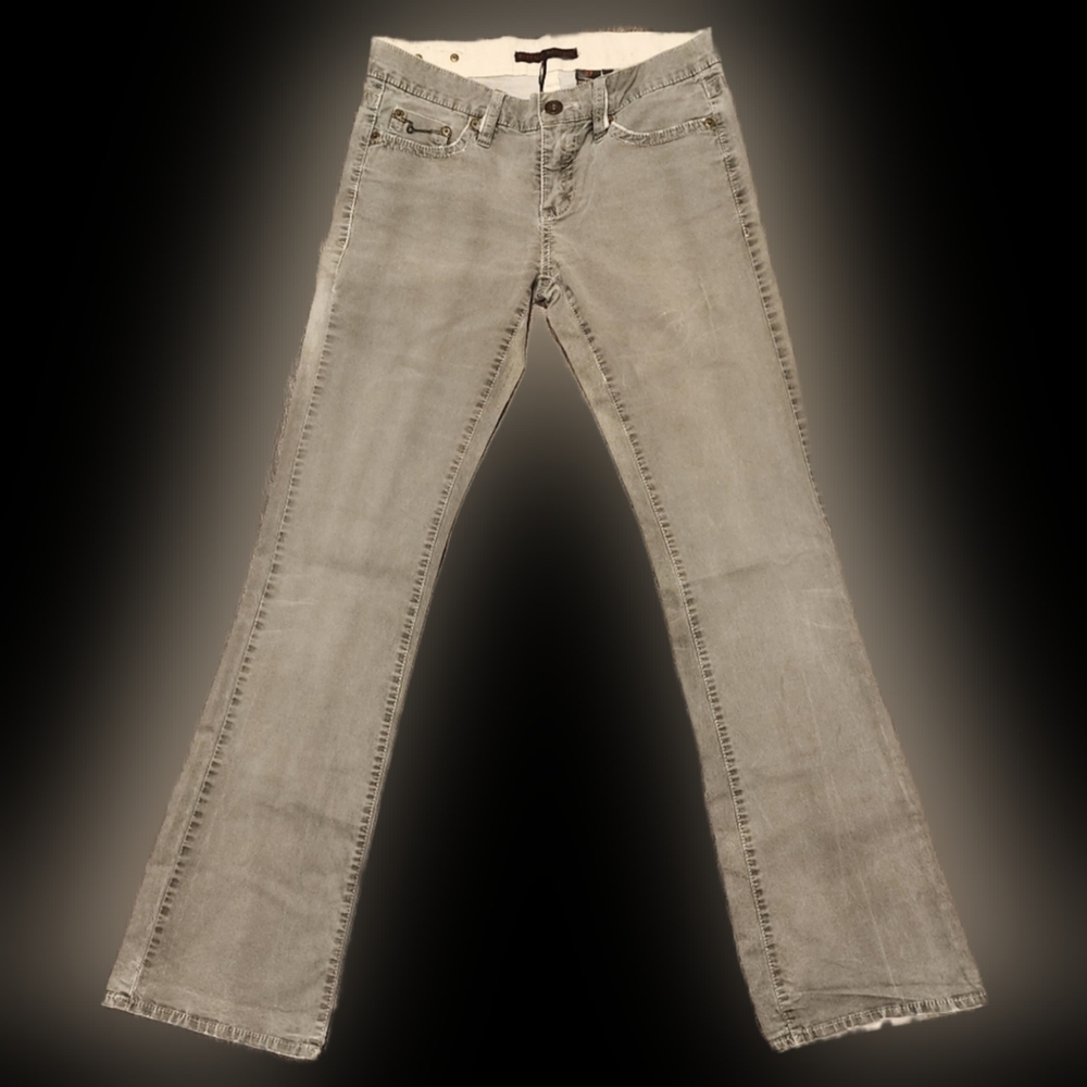 Y2K Buffalo David Bitton Stretch Jeans Washed Gray Size 27 Excellent Condition